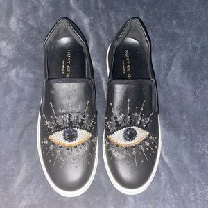 Kurt Geiger of London Embellished slip on sneakers